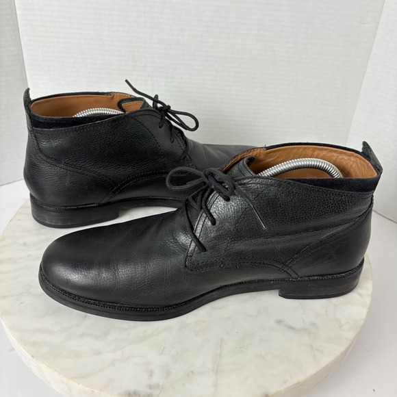 Cole Haan Men\'s Ankle Chukka Boots Black Leather Lace Up‎ Dress Shoes Size 11.5M main image 9